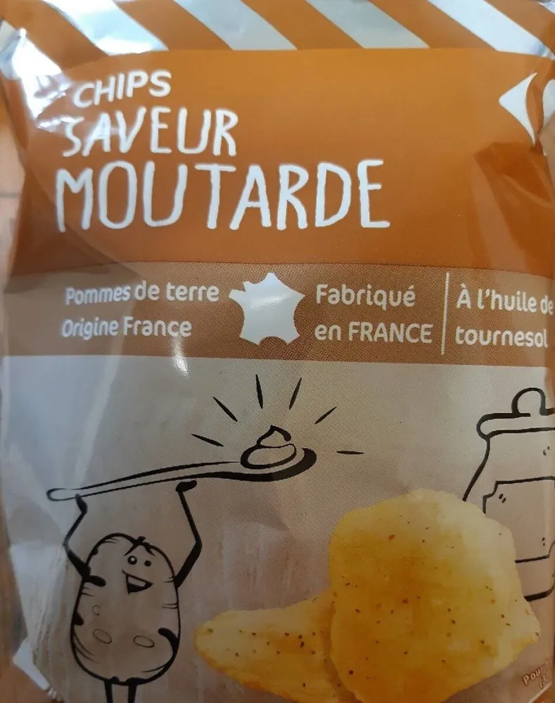 Chips saveur moutarde