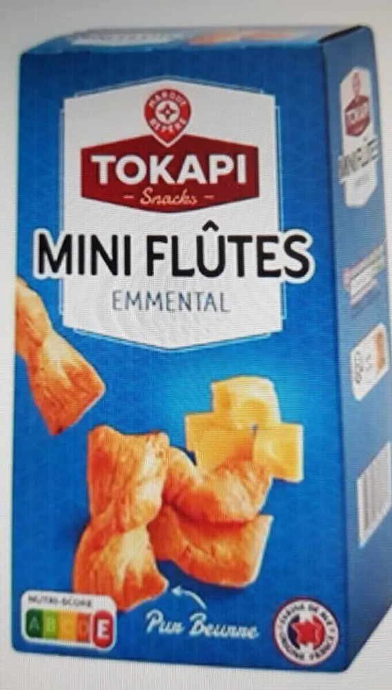 Mini flûtes feuilletées emmental