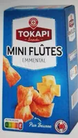 Mini flûtes feuilletées emmental