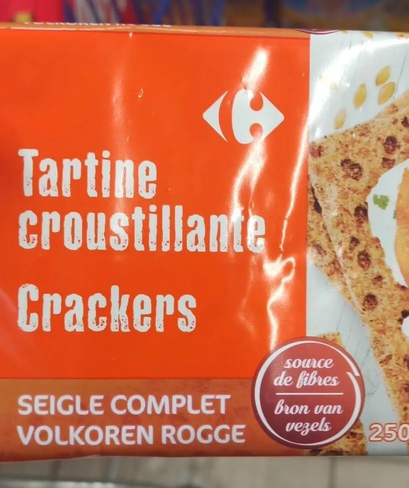 Tartine croustillante crackers