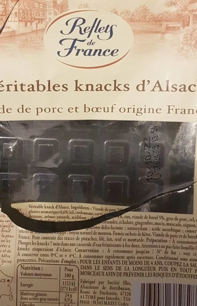 4 véritables knack d'Alsace