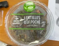 Lentilles Oeuf Poché