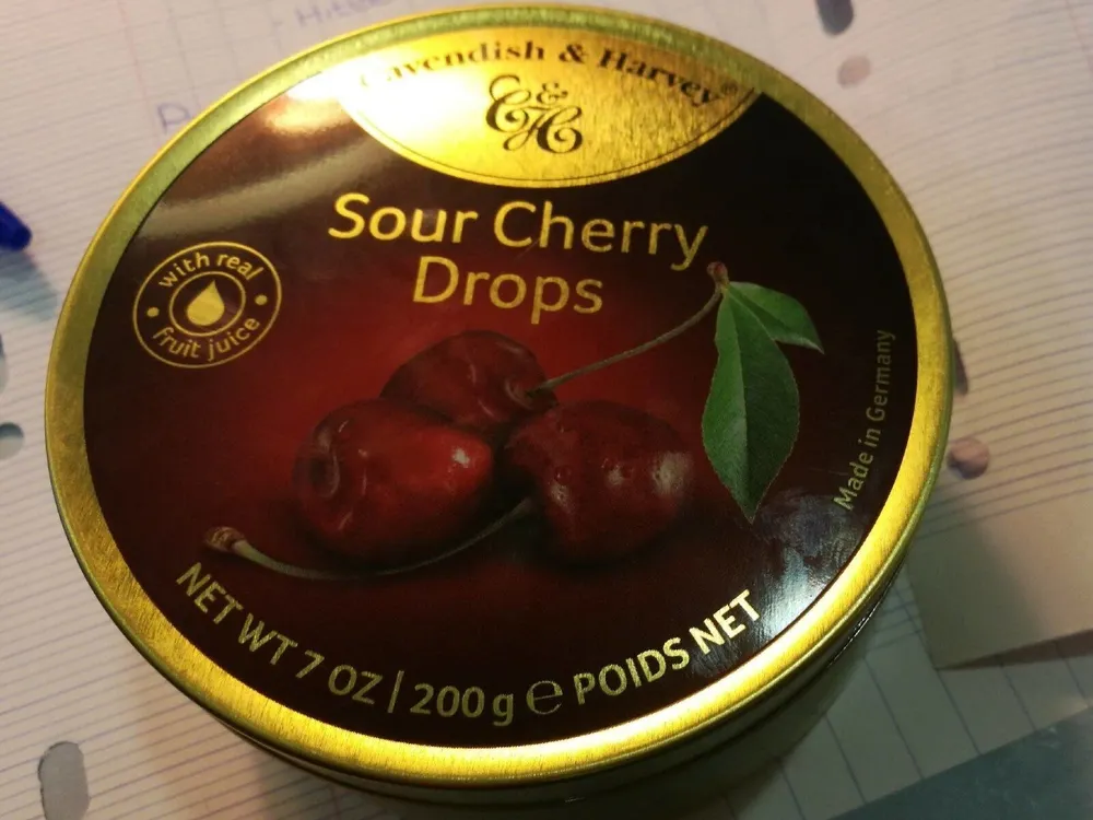 Sour cherry drops