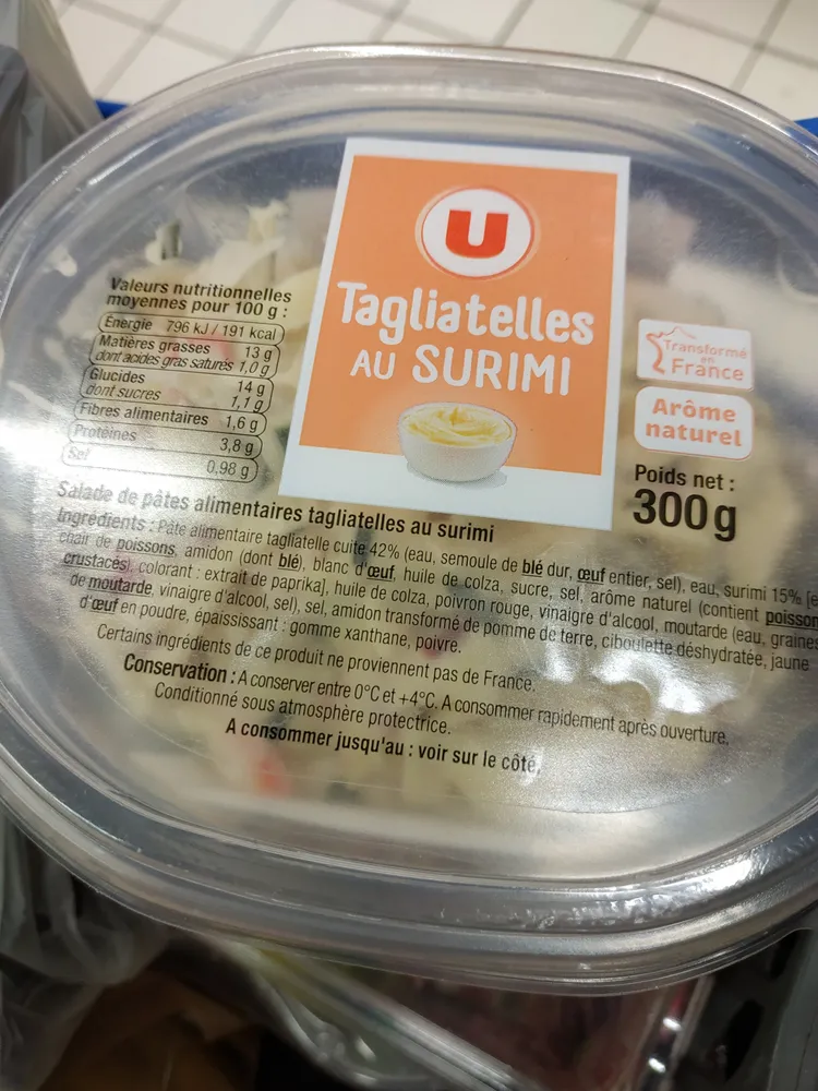 Tagliatelles au Surimi