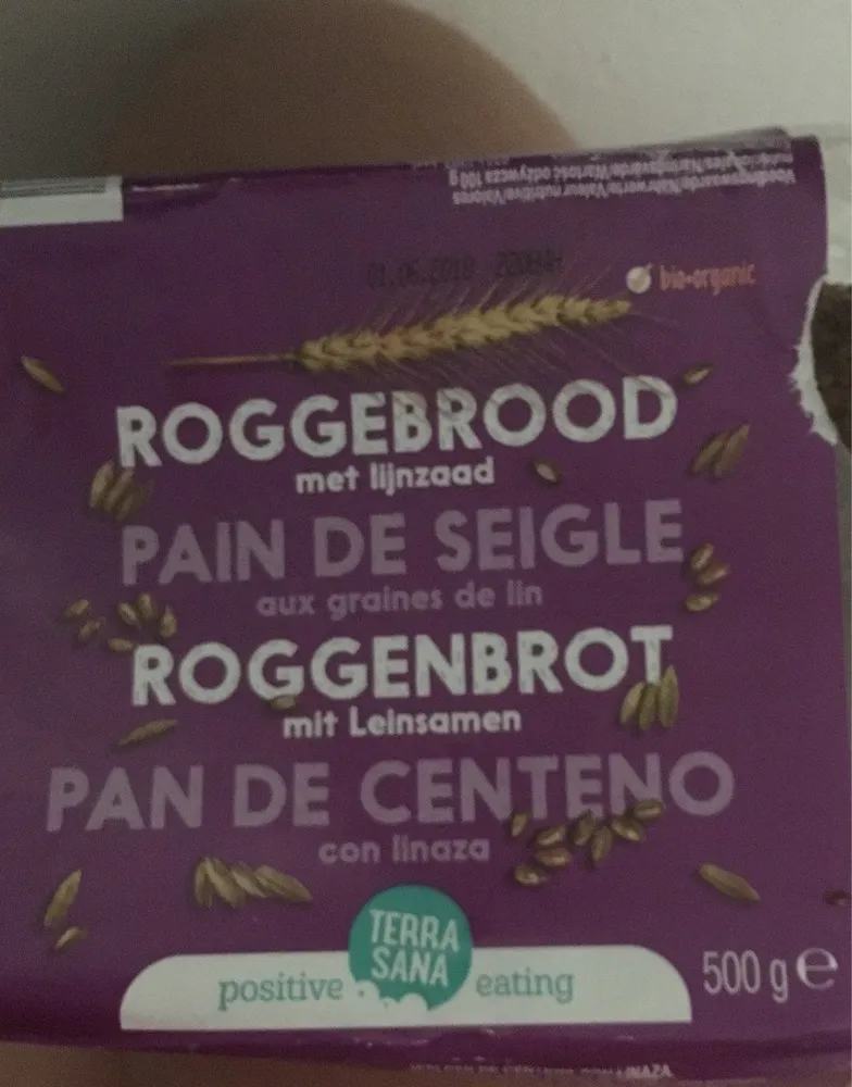 Pain de seigle  graine de lin
