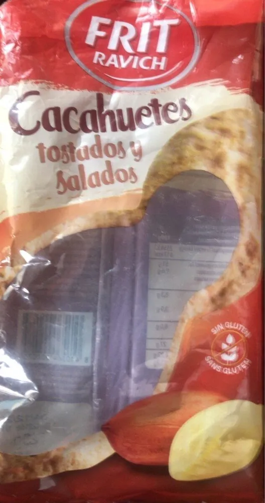 Cacahuetes tostados y salados