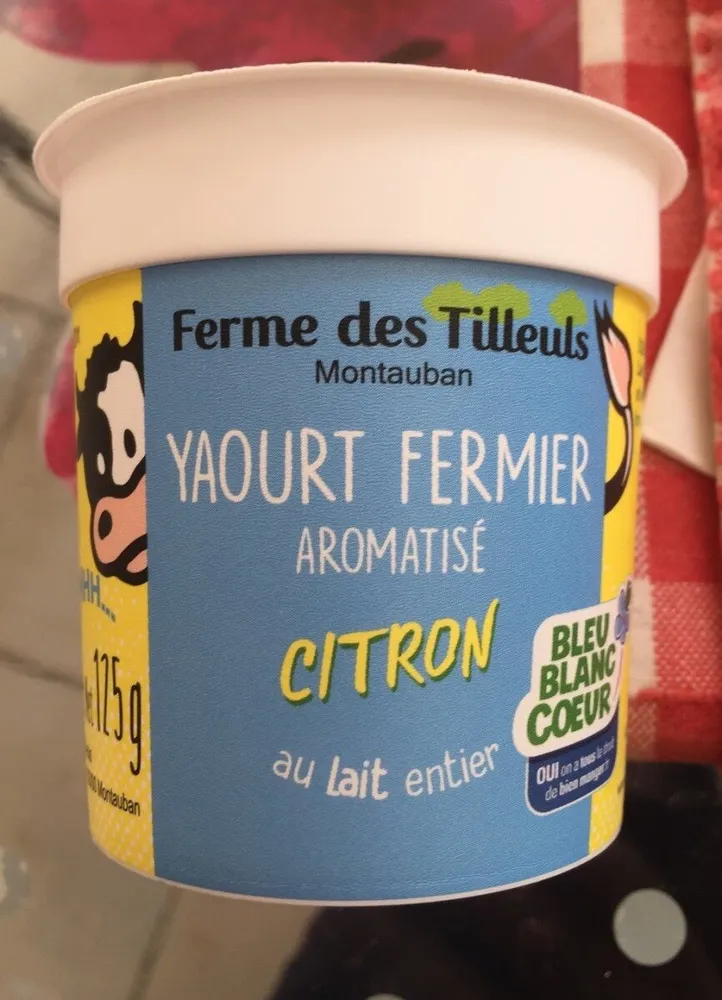 Yaourt fermier citron