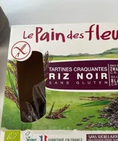Tartines au riz noir sans gluten