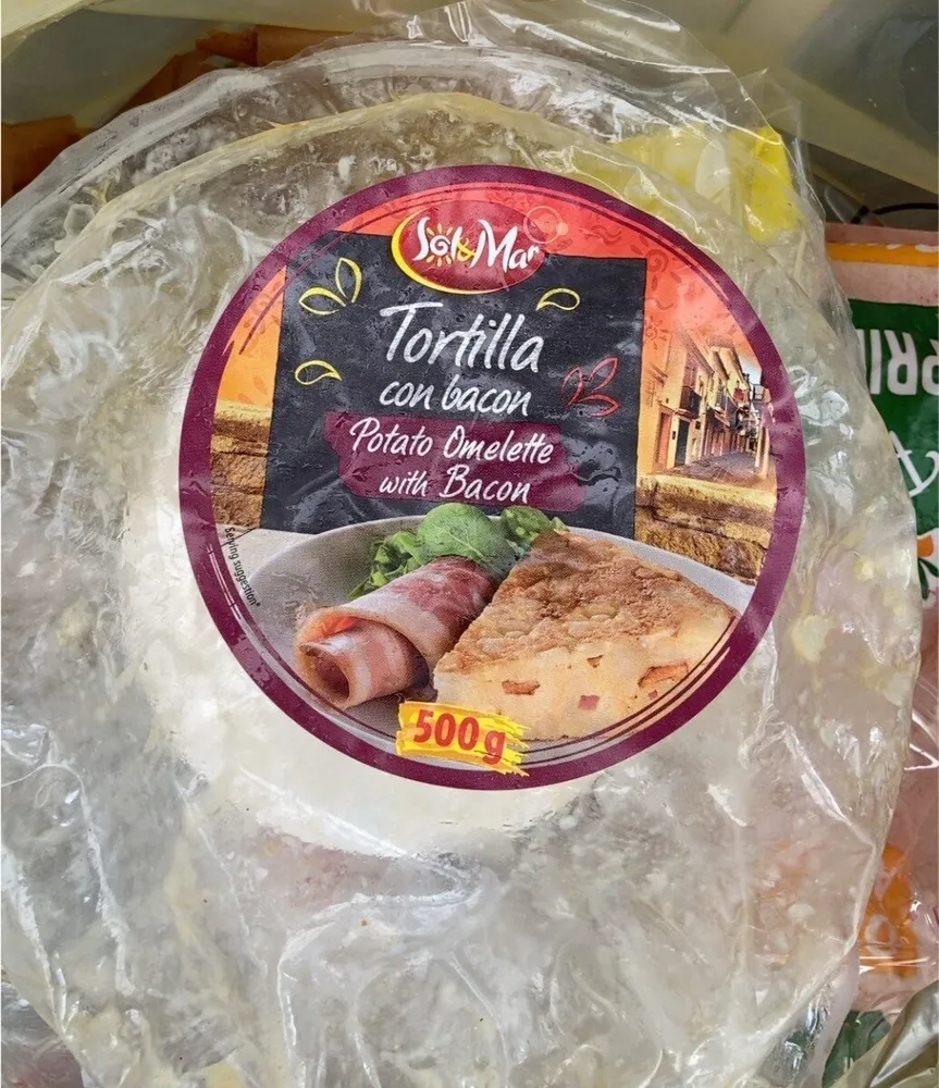 Tortilla con bacon