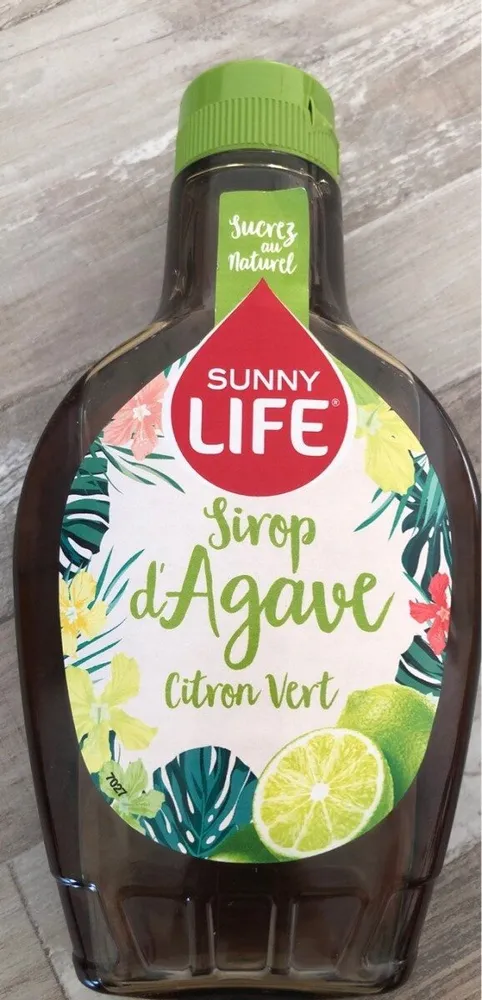 Sirop d'agave citron vert
