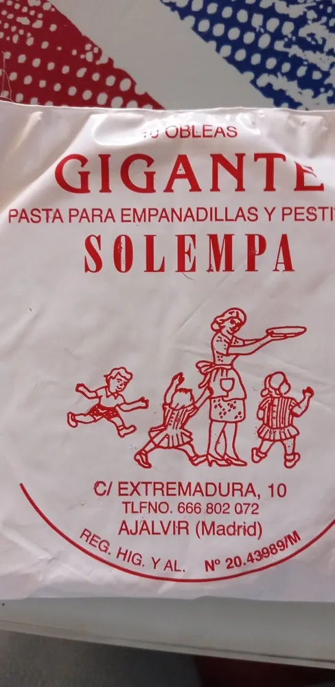 Pasta para empanadillas y pestillos