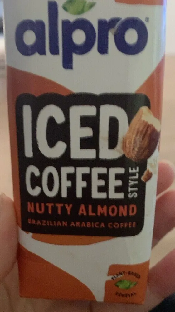Iced coffee nutty almond