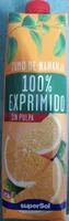 Zumo naranja 100 % exprimido sin pulpa