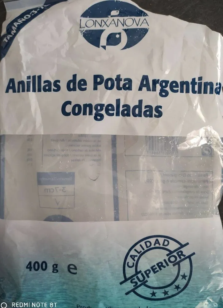 Anillas de Pota Argentina Congeladas