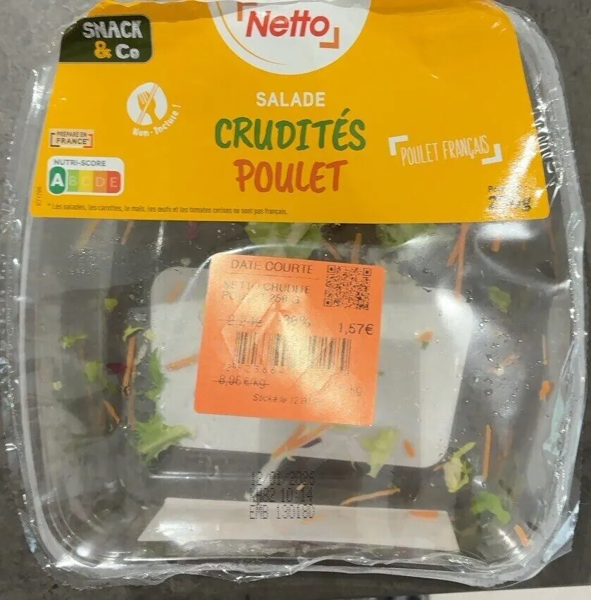 Salade crudites poulet