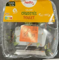 Salade crudites poulet