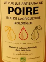 Le pur jus artisanal de poire