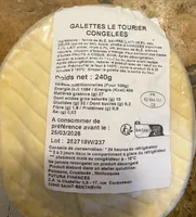 Galettes le tourier congelees