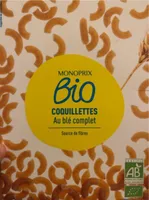Coquillettes au blé complet bio