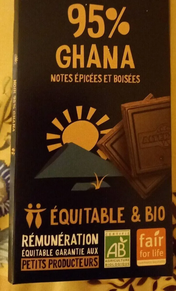Chocolat 95% ghana
