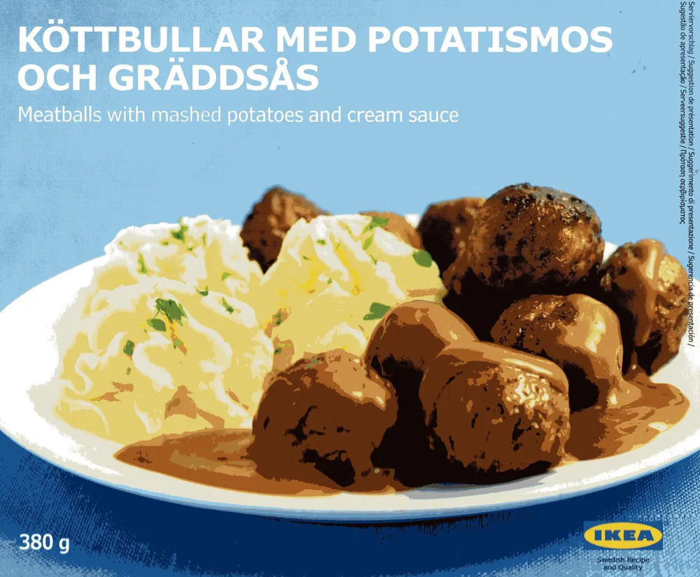 Köttbullar med Potatismos Och Gräddsås