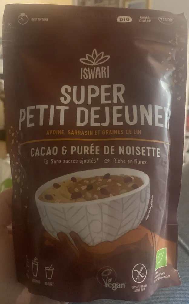 Super Petit Dejeuner Cacao & Purée de Noisette