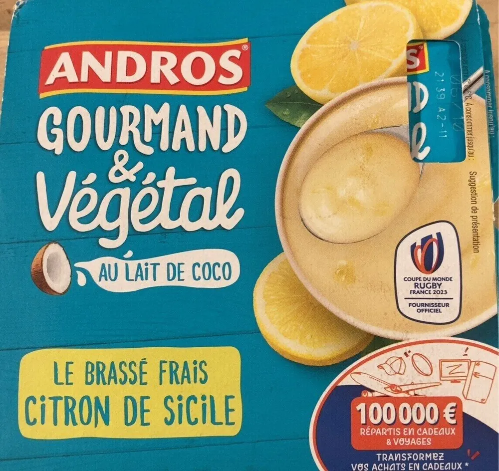 Gourmand & Végétal Brassé Citron de Sicile