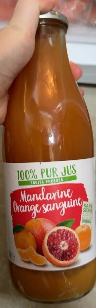 Jus mandarine orange sanguine