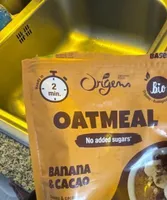 Oatmeal banana cacau