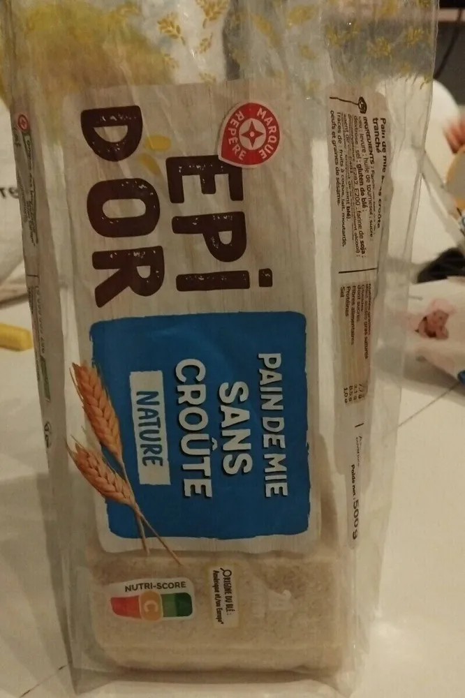Pai de mie sans croûte