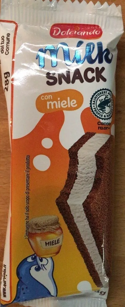 Milk snack con miele