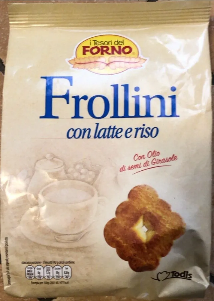 Frollini con latte e riso