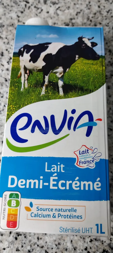 lait demi-écrémé