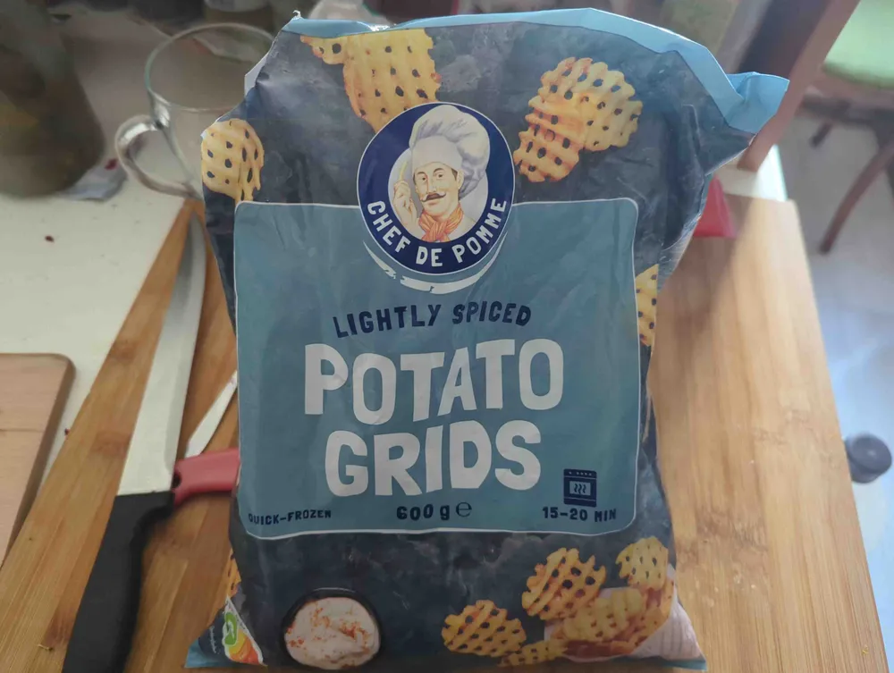 Potato Grids Lightly Spiced
