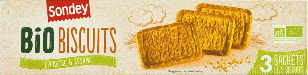 Biscuits épeautre et sésame