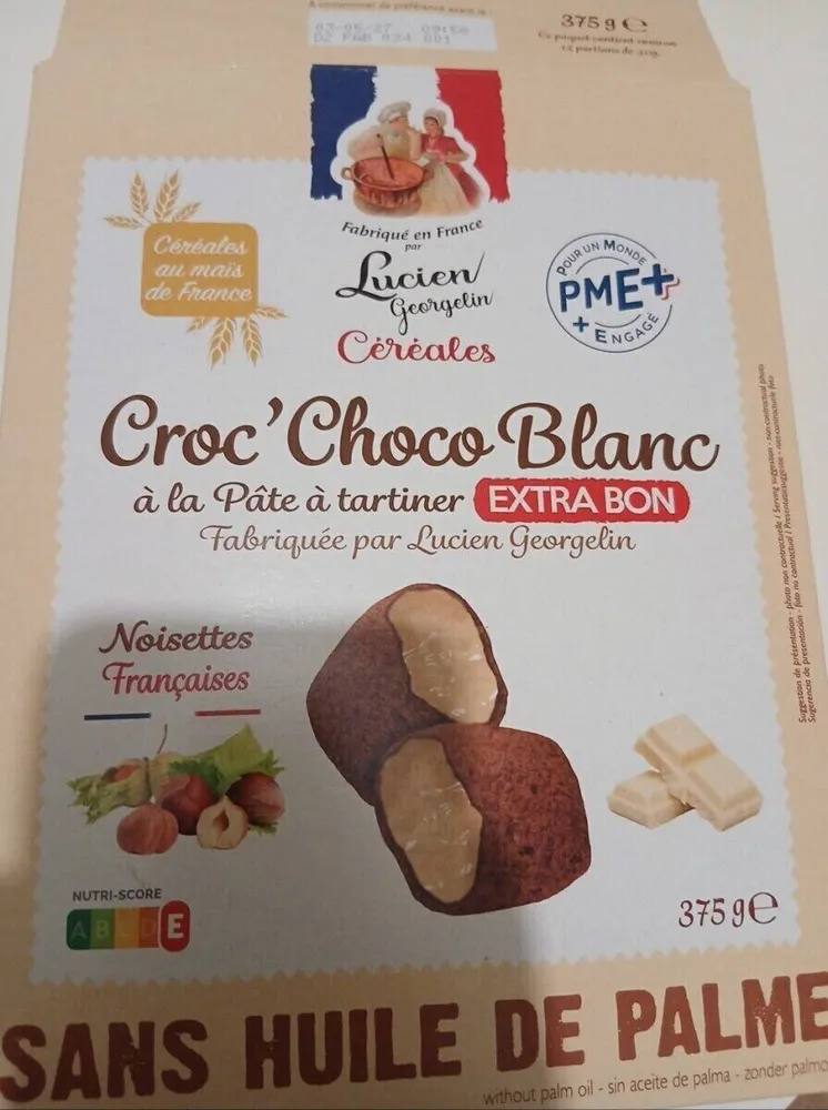 Croc' Choco Blanc à la Pâte à tartiner