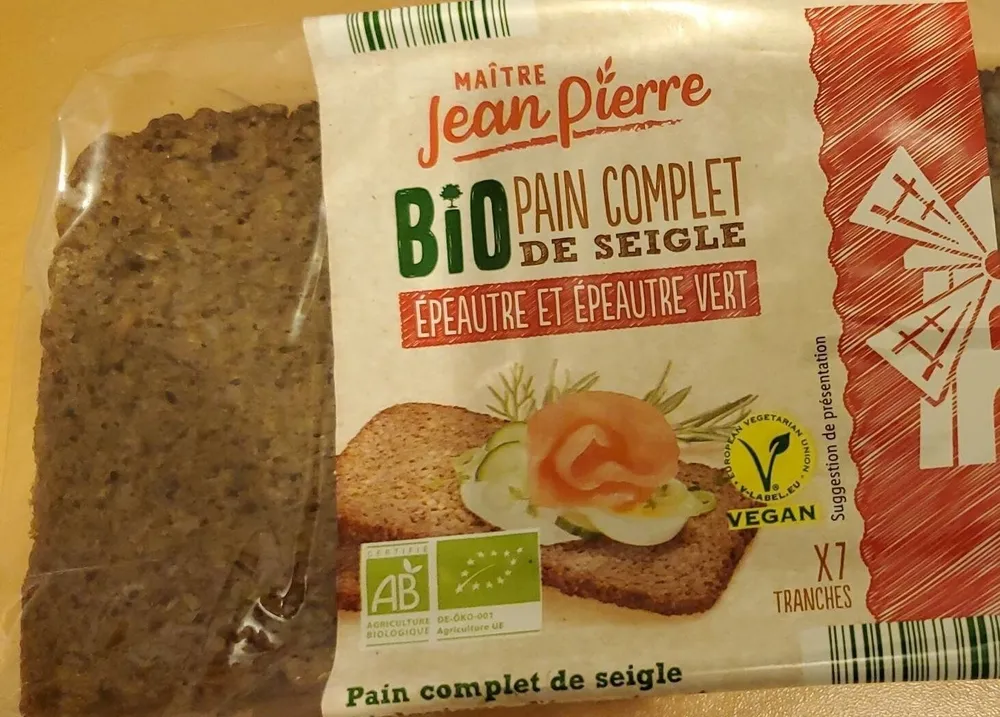 Pain complet de seigle Epeautre et Epeautre vert
