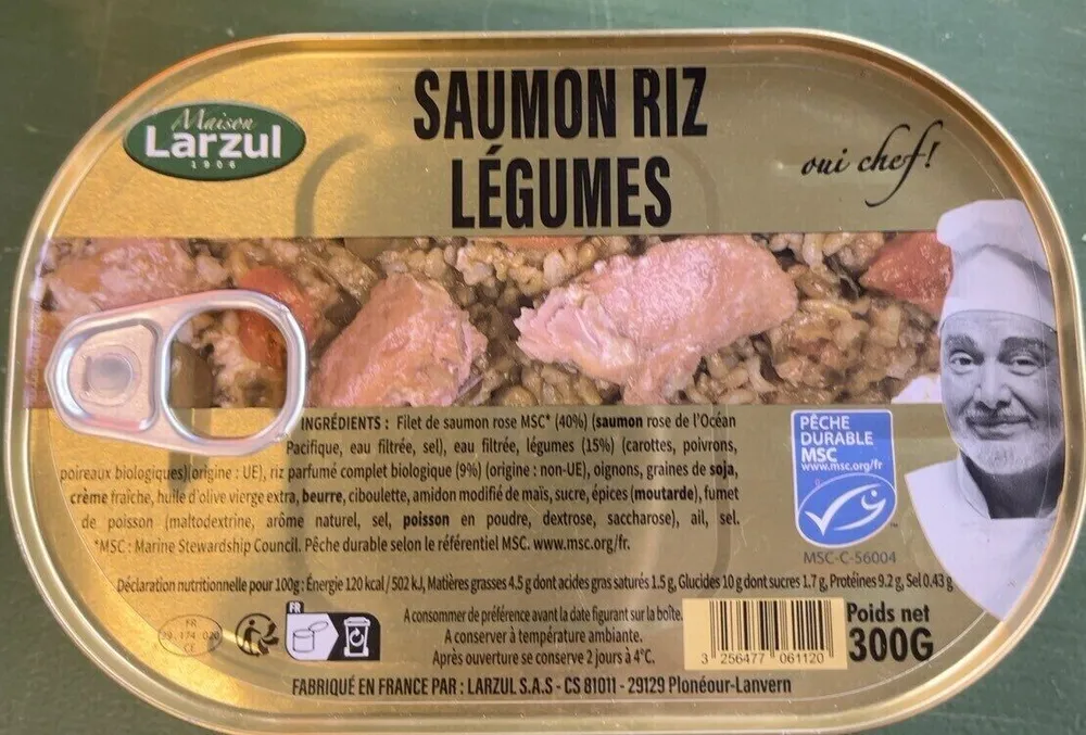 Saumon Riz Légumes