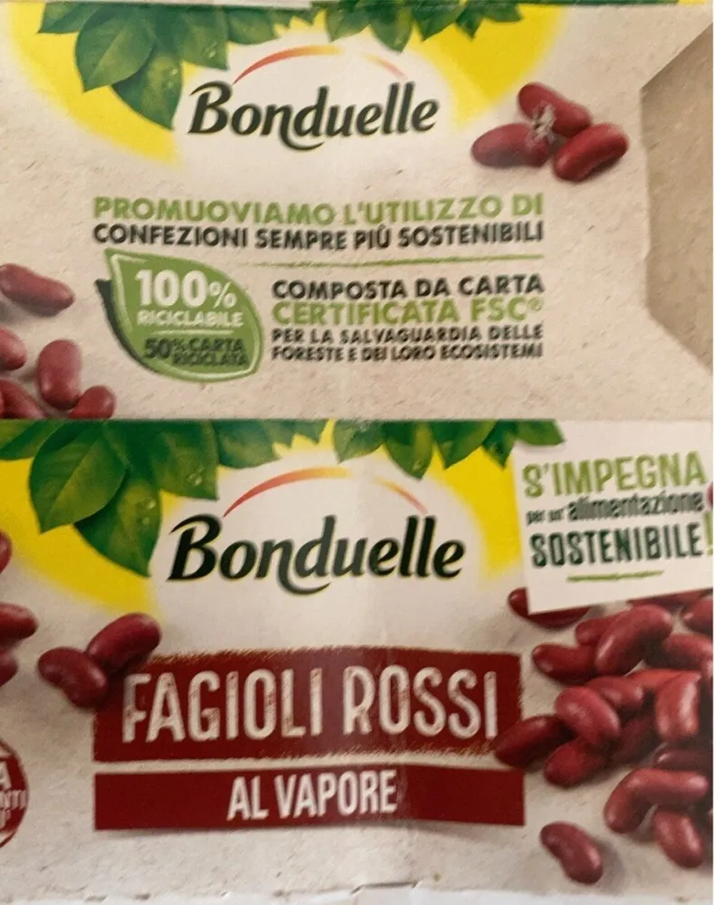 Bonduelle fagioli rossi al vapore