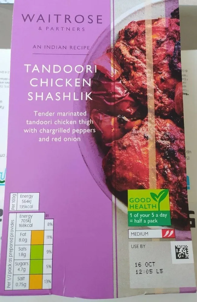 Tandoori Chicken Shashlik