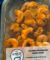Crevettes tomate basilic