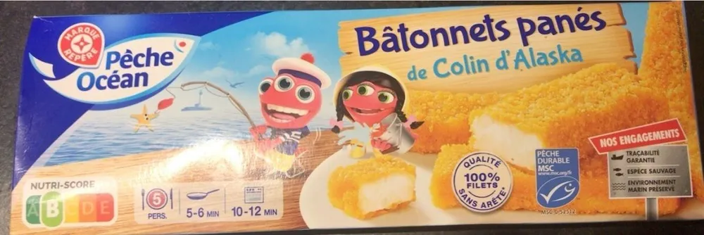 Bâtonnets pannés de Colin d’Alaska
