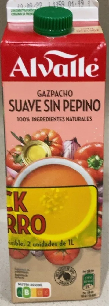 Gazpacho Suave sin Pepino