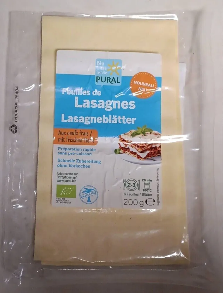 Feuilles de Lasagnes