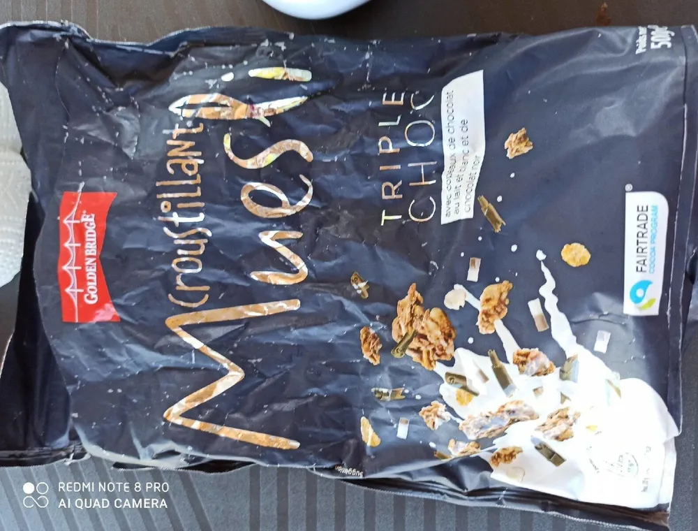 Croustillant Muesli triple choc