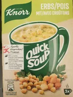 Quick Soup Erbs mit Croutons