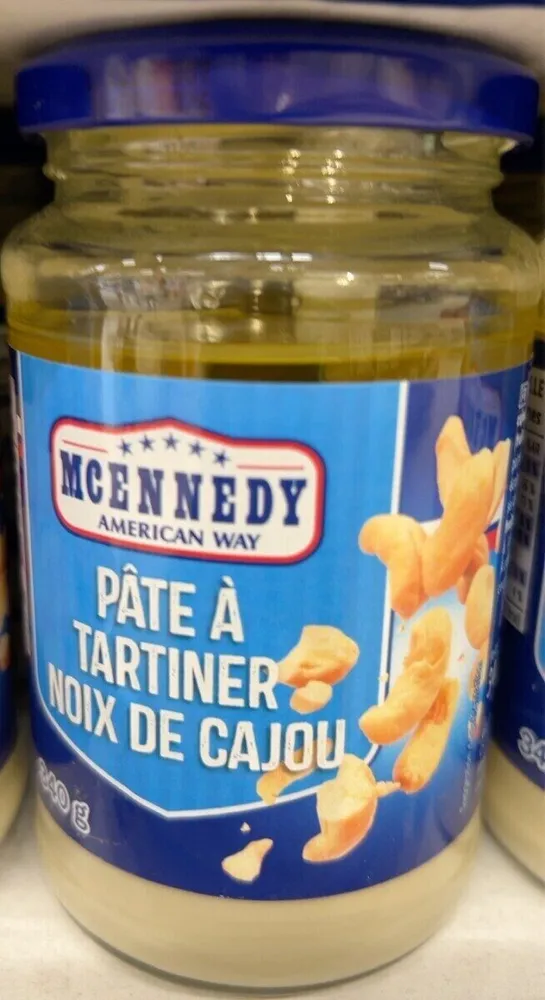 Pâtes à tartiner a la noix de cajou