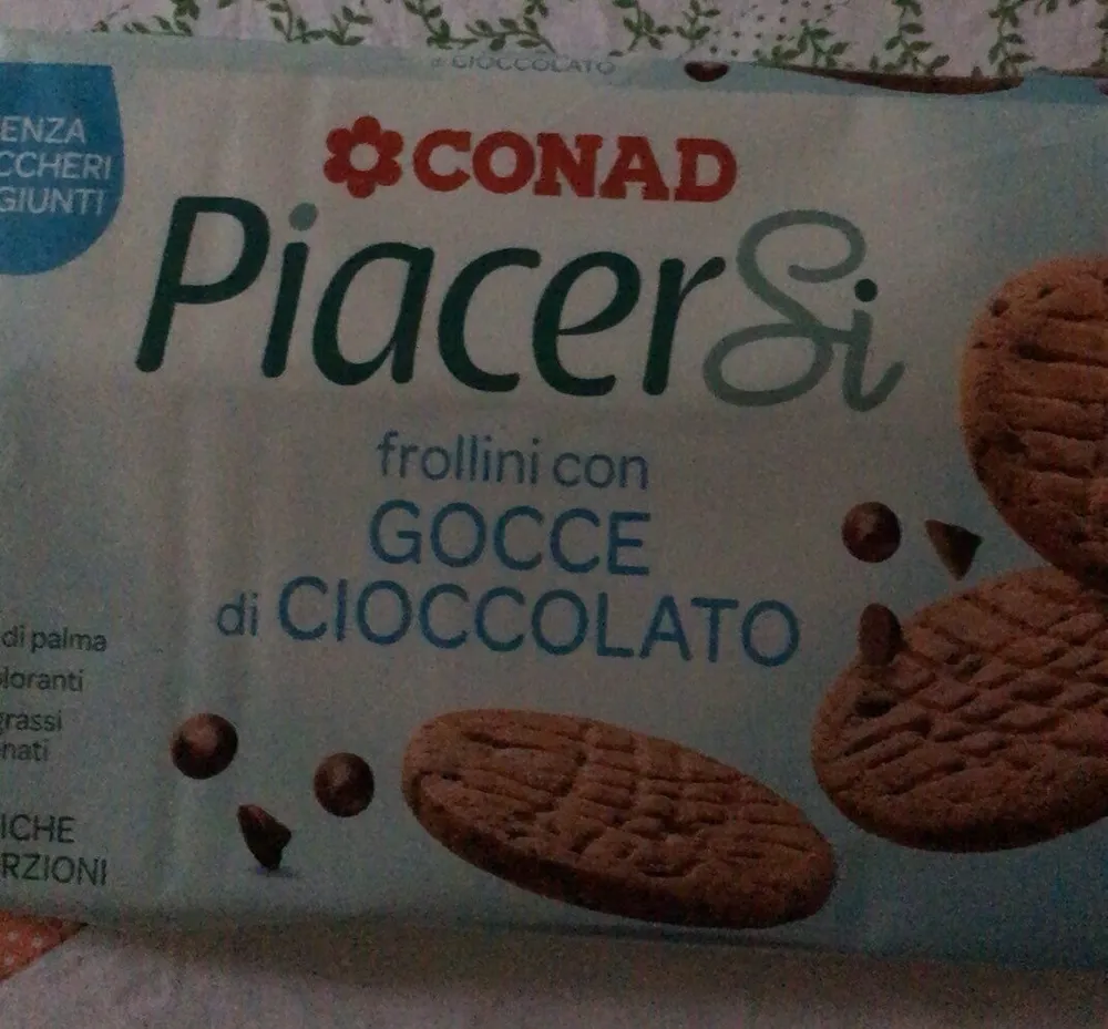 Frollini con gocce di cioccolato