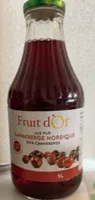 jus pur Canneberge nordique