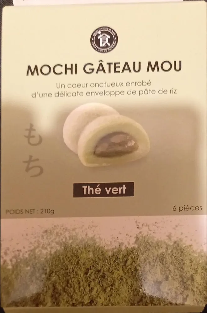 Mochi gâteau mou thé vert